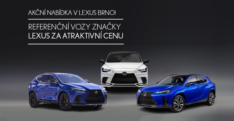 Referenční vozy značky Lexus za atraktivní cenu