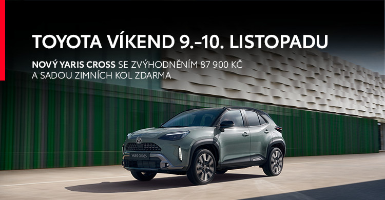 Toyota víkend 9. a 10. listopadu