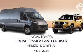 Toyota Land Cruiser a nová Toyota Proace MAX přijíždí do Brna